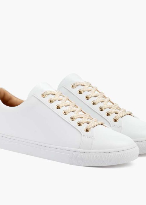 Women's Premier Low Top | White & Gold