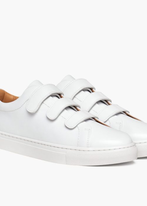 Women's Triple Strap Low Top | White